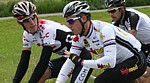 Andy Schleck und Kim Kirchen w�hrend der ersten Etappe der Tour de Suisse 2008